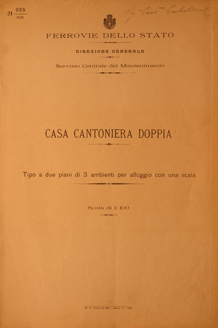 casa cantoniera doppia tipo a due piani di tre ambienti per alloggio con una scala 000.jpg